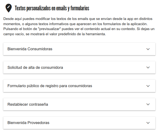 Textos personalizados